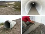 Bijzonder project: realisatie van cementdekvloer in flora en fauna tunnels met mobiele wateraanvoer. 